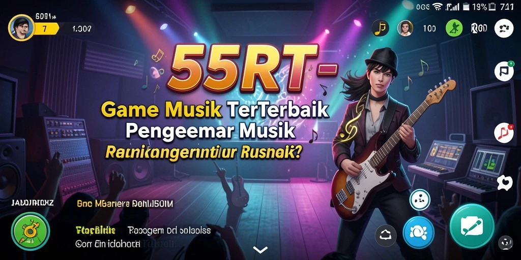 Tampilan gameplay 55RT yang menarik dan penuh warna.