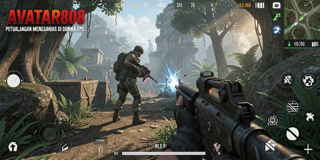 Screenshot gameplay AVATAR808 menampilkan aksi seru dan grafis menawan.