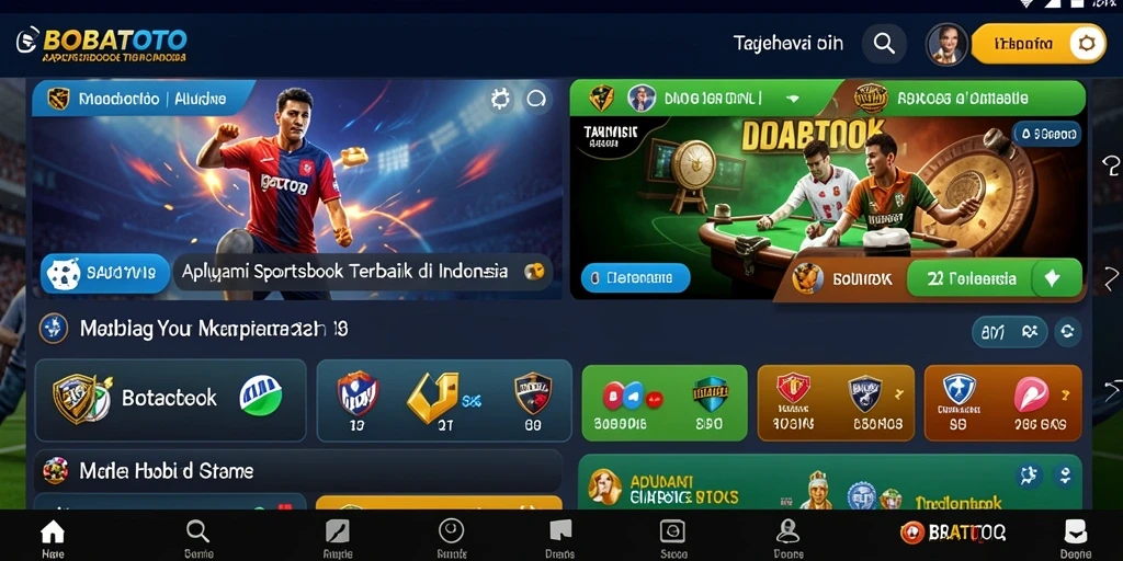 Tampilan gameplay Sportsbook yang menarik di BOBATOTO.
