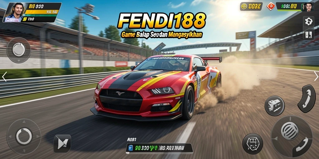 Gameplay Racing seru yang menampilkan kecepatan dan adrenalin tinggi.
