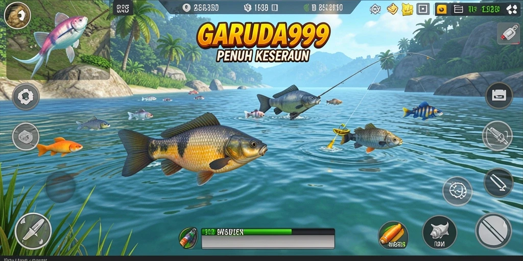 Screenshot GARUDA999 menampilkan aksi memancing yang seru dan menantang.