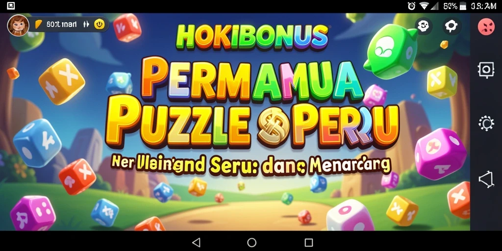 Screenshot HOKIBONUS menampilkan gameplay seru dalam menyelesaikan puzzle.