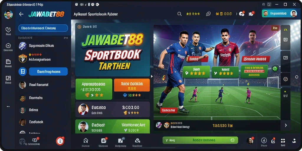 Tampilan gameplay JAWABET88 yang menarik saat melakukan taruhan Sportsbook.