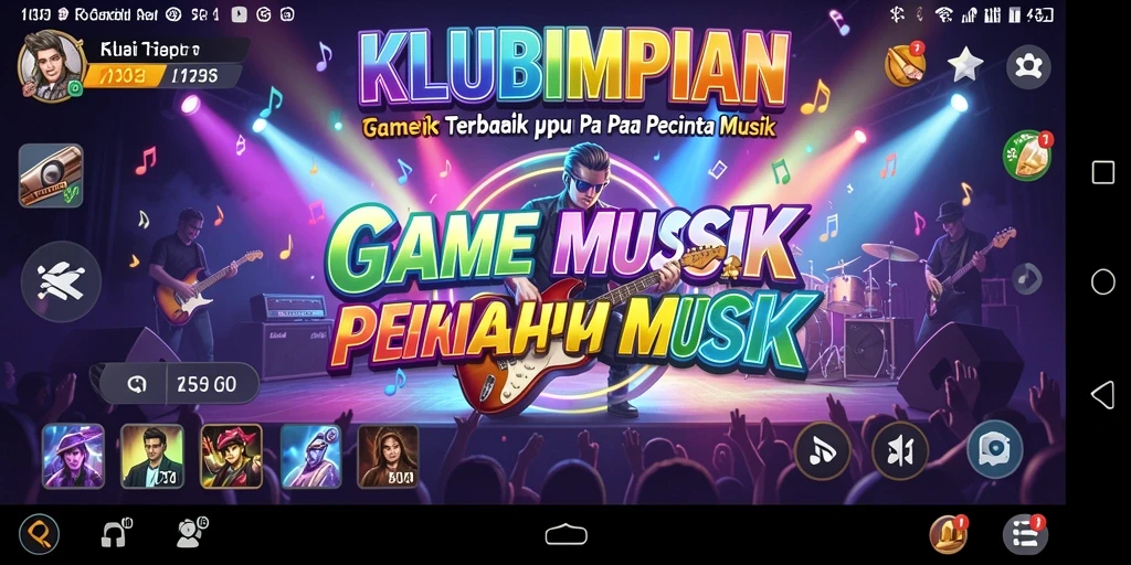 Tampilan gameplay KLUBIMPIAN yang interaktif dan menyenangkan.