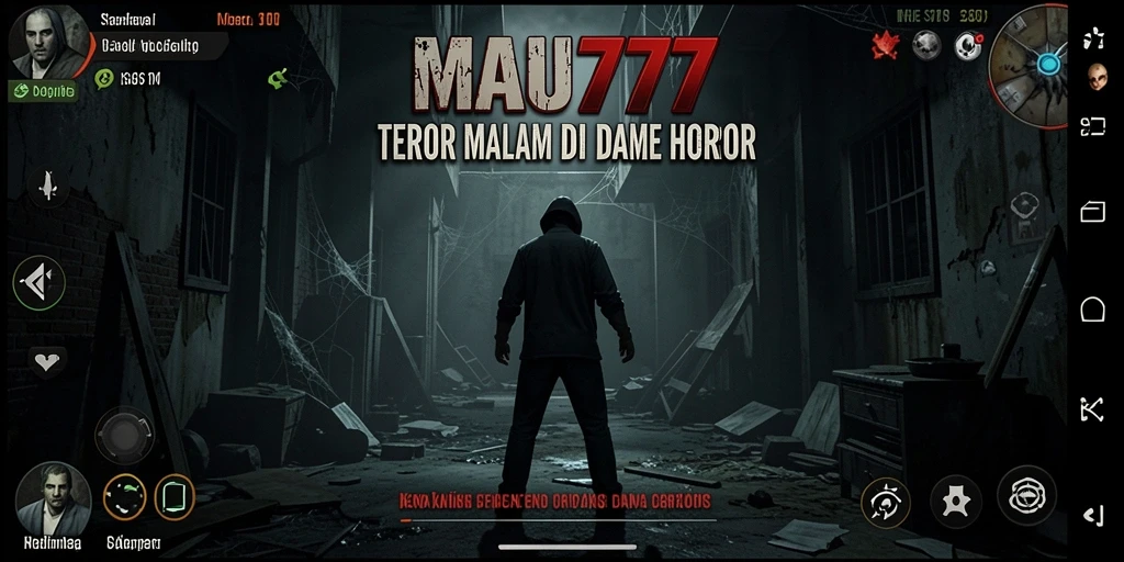 Tampilan gameplay seram di MAU777 dengan suasana mencekam.