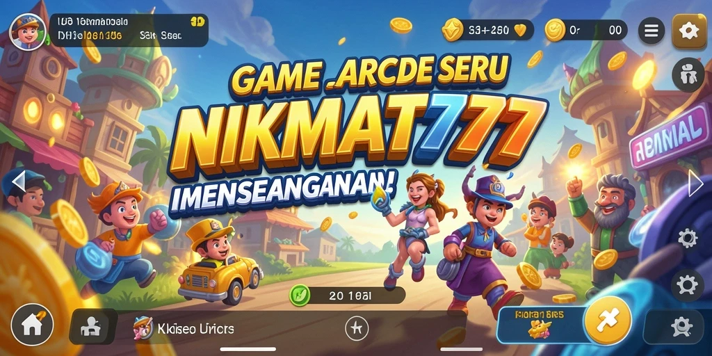 Tampilan gameplay seru dengan karakter menarik di NIKMAT777.