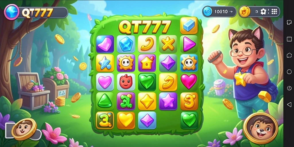 Tampilan menarik dari gameplay QT777 yang mengasyikkan.