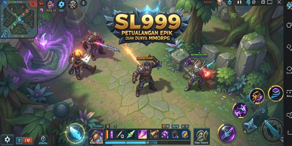 Tampilan gameplay SL999 yang seru dan mendebarkan dalam dunia MMORPG.