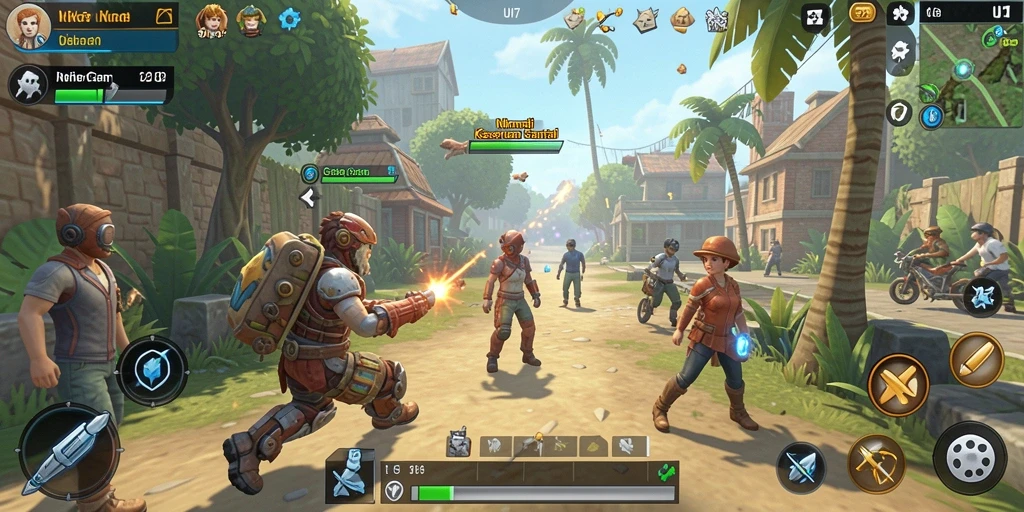 Tampilan gameplay UH77 yang seru dan menghibur.
